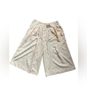 Vintage High waisted Wide Leg Long Shorts